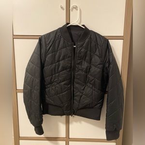 Black Lululemon reversible bomber jacket